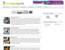 Tablet Screenshot of pismobeachguide.com